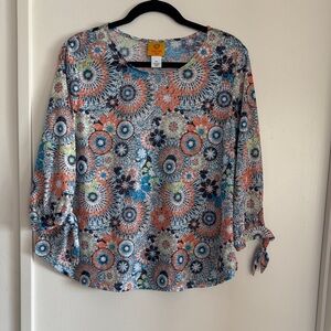 Ruby Rd. Multicolor Floral Women's Blouse